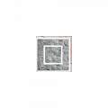Plafoniera Contemporanea Frameplus Metallo Foglia Argento Led 48W FRAMEPLUS-Q50-SF