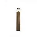 Paletto Moderno Esterno Frost Alluminio Ruggine 1 Luce E27 FROST-55-RU