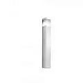 Paletto Moderno Esterno Frost Alluminio Bianco 1 Luce E27 FROST-55-WH