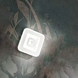 Plafoniera Contemporanea Halò Metallo Bianco Led 18W