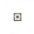 Plafoniera Contemporanea Halò Metallo Oro Rosato Led 46W HALO-Q50-BN