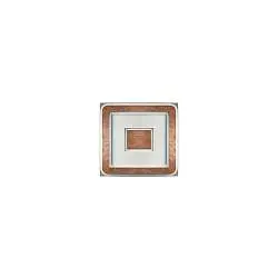 Plafoniera Contemporanea Halò Metallo Foglia Rame Led 46W