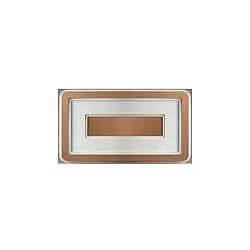 Plafoniera Contemporanea Halò Metallo Rame Opaco Led 36W