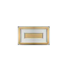 Plafoniera Contemporanea Halò Metallo Oro Opaco Led 36W