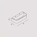 Applique Contemporanea Handles Metallo Bianco Led 12W HANDLES-A22-WH