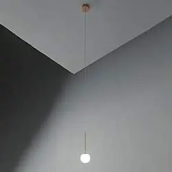 Sospensione Contemporanea Lollypop Metallo Oro Rosato Led 7W