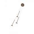 Sospensione Contemporanea Lollypop Metallo Oro Rosato Led 35W LOLLYPOP-S3-B-BN