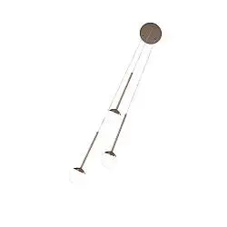 Sospensione Contemporanea Lollypop Metallo Oro Rosato Led 35W
