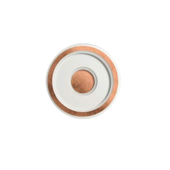 Plafoniera Contemporanea Loop Metallo Foglia Rame Led 30W LOOP-T35-RF