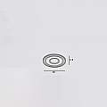 Plafoniera Contemporanea Loop Metallo Foglia Rame Led 30W LOOP-T35-RF