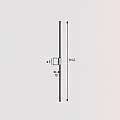 Applique Contemporanea Nood Metallo Bianco Led 28W NOOD-A110-WH