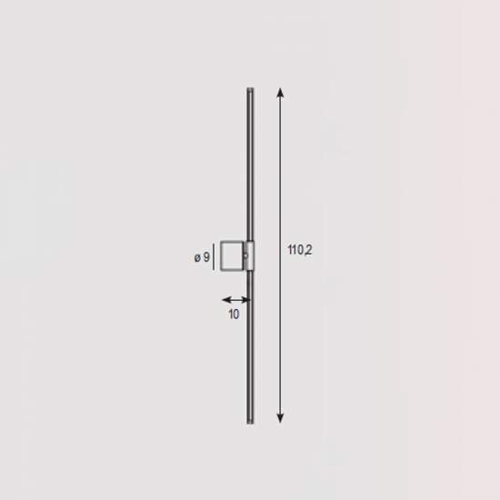 Applique Contemporanea Nood Metallo Bianco Led 28W NOOD-A110-WH