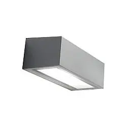 Applique Contemporanea Pathio Alluminio Grigio Perla 1 Luce E27