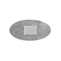 Plafoniera Contemporanea Pixart Metallo Foglia Argento Led 36W
