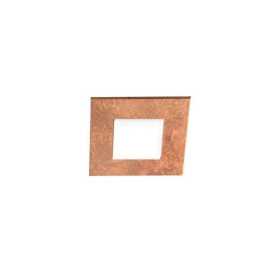 Plafoniera Contemporanea Pixel Metallo Foglia Rame Led 16W PIXEL-Q20-RF
