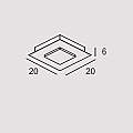Plafoniera Contemporanea Pixel Metallo Foglia Rame Led 16W PIXEL-Q20-RF