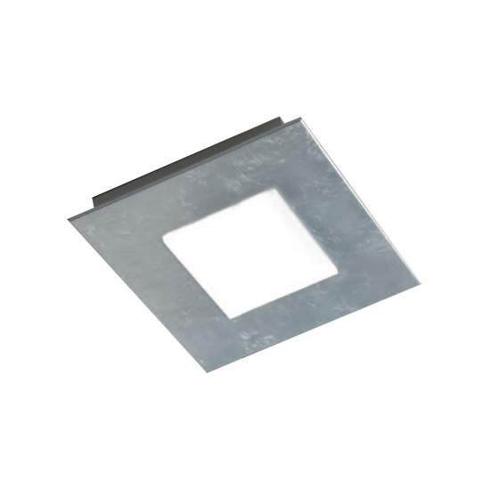 Plafoniera Contemporanea Pixel Metallo Foglia Argento Led 16W PIXEL-Q20-SF