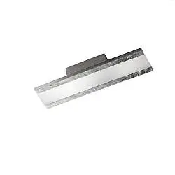 Applique Contemporanea Rail Alluminio Foglia Argento Led 22W