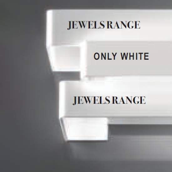 Applique Contemporanea Reflex Metallo Grigio Perla Led 18W REFLEX-A44-SG