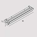 Applique Contemporanea Reflex Metallo Antracite Led 24W REFLEX-A60-DG