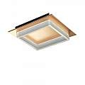 Plafoniera Contemporanea Square Metallo Oro Opaco Led 48W SQUARE-Q65-MG