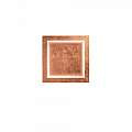 Plafoniera Contemporanea Square Metallo Foglia Rame Led 48W SQUARE-Q65-RF