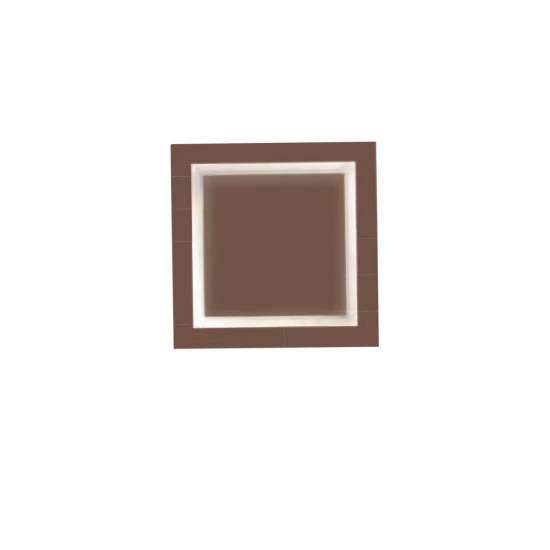 Plafoniera Contemporanea Square Metallo Ruggine Led 48W SQUARE-Q65-RU