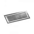 Plafoniera Contemporanea Square Metallo Foglia Argento Led 40W SQUARE-R70-SF