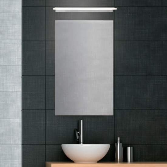 Applique Contemporanea Step Metallo Cromo Grigio Led 20W STEP-A63-CR