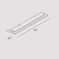 Applique Contemporanea Step Metallo Cromo Grigio Led 20W STEP-A63-CR
