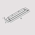 Applique Contemporanea Tour Metallo Bianco Led 18W TOUR-A56-WH