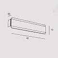 Applique Contemporanea Venere Metallo Foglia Rame Led 20W VENERE-A40-RF
