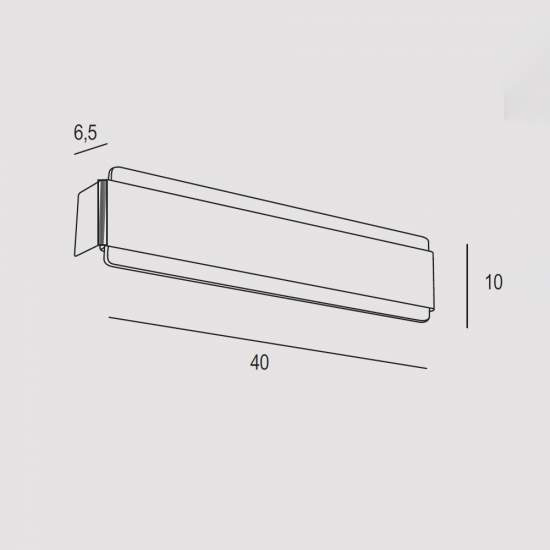 Applique Contemporanea Venere Metallo Foglia Rame Led 20W VENERE-A40-RF