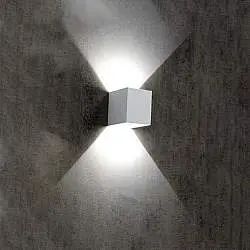 Applique Moderna Wings Alluminio Bianco Led 12W