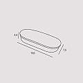 Applique Contemporanea Zero Materie Plastiche Bianco Led 12W ZERO-PL12-WH