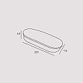 Applique Contemporanea Zero Materie Plastiche Bianco Led 20W ZERO-PL20-WH