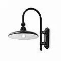 Applique Da Esterno Classica Campobasso Metallo E Ceramica Nero 1 Luce E27 A353-NE