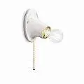 Applique Con Cordina Classica Trieste Bianco Lucido 1 Luce E27 C115-1-02