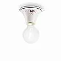 Plafoniera Classica Trieste Bianco Decorato Filo Blu 1 Luce E27 C132-17-DEC-PEO