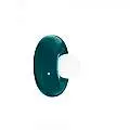 Applique Vintage Decò Bumbum Ceramica Verde Petrolio 1 Luce G9 C2750-VPE
