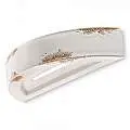 Applique Vintage Mezza Luna Ceramica Bianca 1 Luce R7S C603-VIB