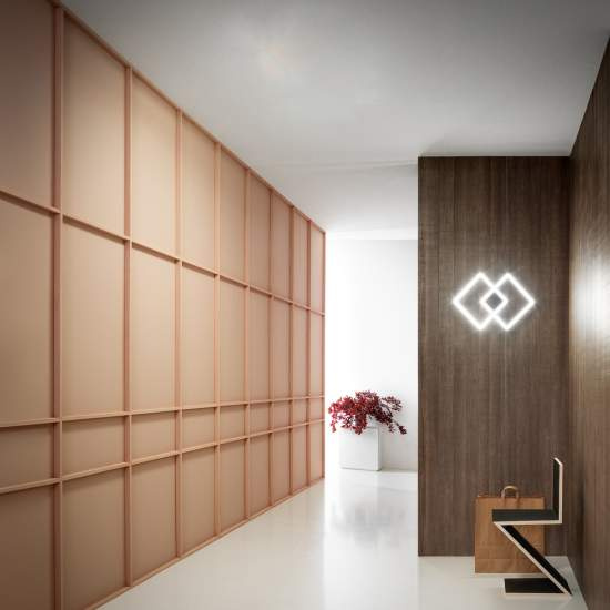 Plafoniera Moderna Afrodite Alluminio Titanio Led 42W AFRODITE-P-P-T