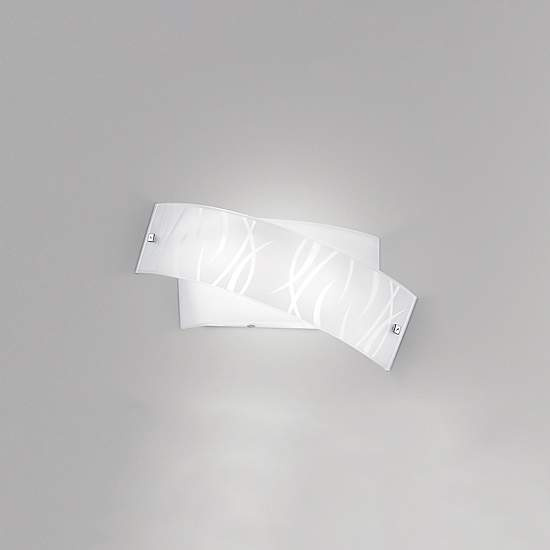 Applique Contemporanea Agnese Metallo Bianco 2 Luci E14 34Cm AGNESE-A-P