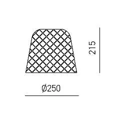 Vetro Piccolo Diam 25 Cm Alice Decorato Bianco Sfumato Trasparente
