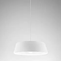 Sospensione Moderna Bonella 1 Luce E27 D.50 Cm Alluminio Bianco