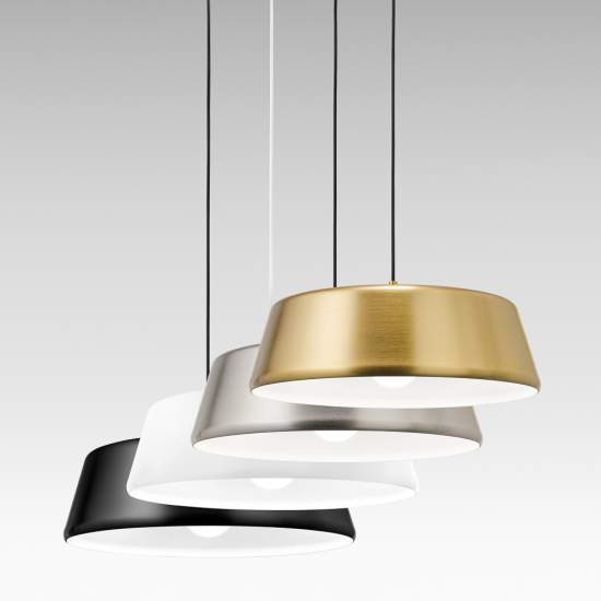 Sospensione Moderna Bonella 1 Luce E27 D.50 Cm Alluminio Bianco BONELLA-S-P-B
