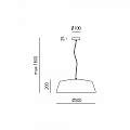 Sospensione Moderna Bonella 1 Luce E27 D.50 Cm Alluminio Bianco BONELLA-S-P-B