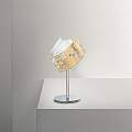 Lumetto Contemporaneo Camilla Metallo Cromo E Vetro Oro 1 Luce E14 CAMILLA-L-P-ORO