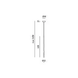 Sospensione Moderna Dafne Alluminio Oro E Nero 1 Luce Led 7W 60Cm