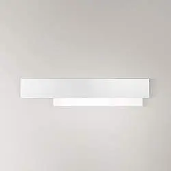 Applique Contemporanea Doha Alluminio Bianco 1 Luce Led 25W